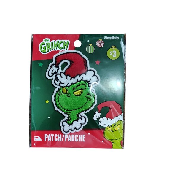 The Grinch Christmas Set Of 3 Iron-On Patches By Simplicity - Picture 4 of 5